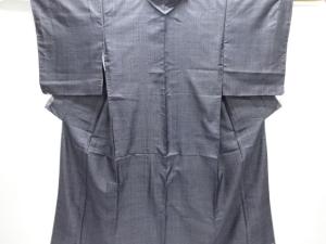 未使用品　抽象模様織り出し本場正藍泥染大島紬着物